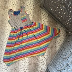 Jona Michelle rainbow dress girls size 6 preppy garden party summer vacation